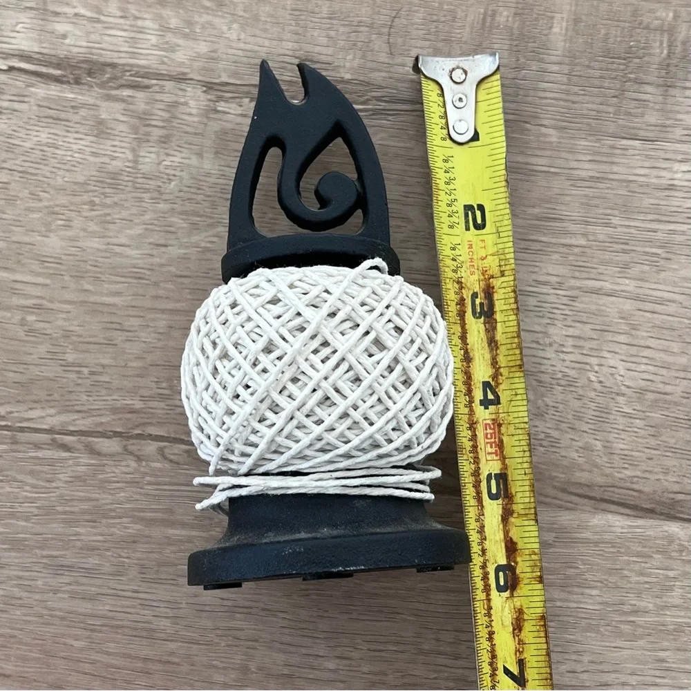 Vintage cast iron string dispencer Welch Design Victoria England‎ 5” H